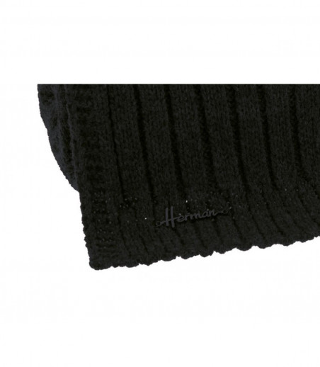 Erwan Scarf black Herman Headwear